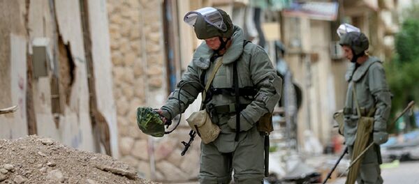 俄国防部：叙利亚工兵在霍姆斯省又排雷2公顷 - 俄罗斯卫星通讯社