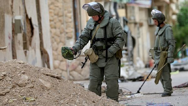 俄国防部：叙利亚工兵在霍姆斯省又排雷2公顷 - 俄罗斯卫星通讯社