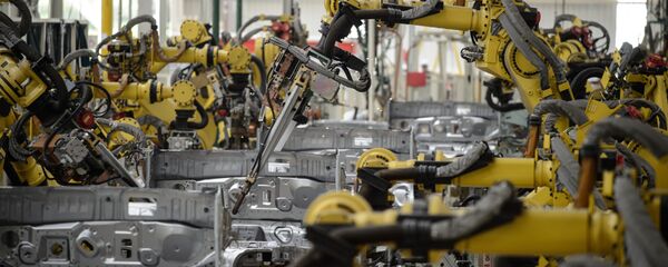 中國工業機器人需求增長保證了2015年全球銷售額的飛躍 中國工業機器人需求增長保證了2015年全球銷售額的飛躍 - 俄羅斯衛星通訊社