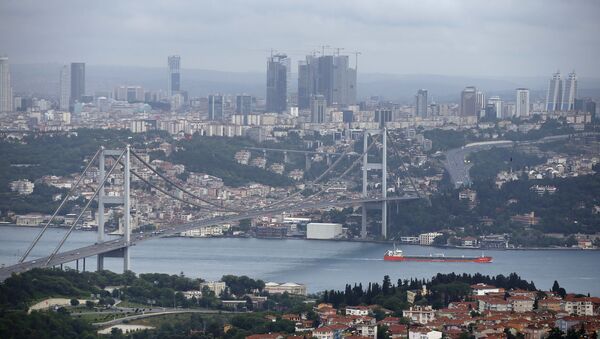 Вид на город Стамбул и пролив Босфор - 俄羅斯衛星通訊社