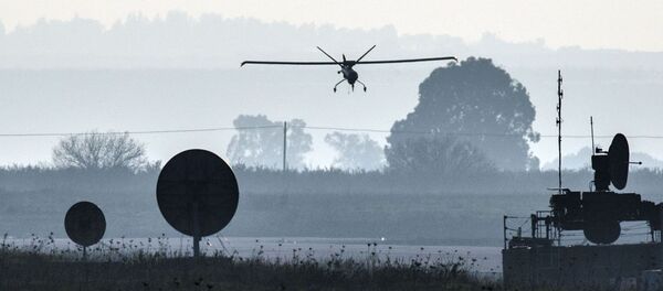 Израильский беспилотник над Голанскими высотами - 俄羅斯衛星通訊社