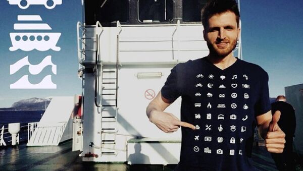 瑞士人设计出一款能克服语言障碍的T恤衫 - 俄罗斯卫星通讯社