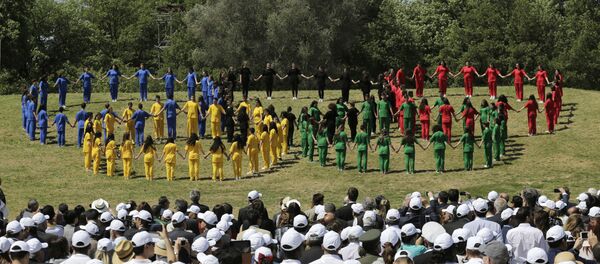 Церемония зажжения Олимпийского огня в Древней Олимпии - 俄罗斯卫星通讯社