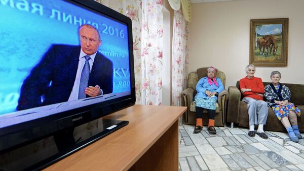 普京直播连线节目已接到超过130万问题 - 俄罗斯卫星通讯社