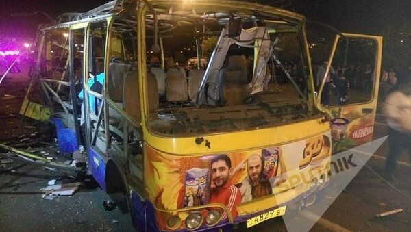 埃里溫一輛公共汽車發生爆炸 - 俄羅斯衛星通訊社