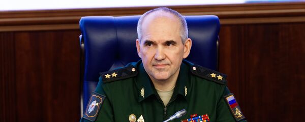 Начальник Главного оперативного управления Генштаба ВС РФ Сергей Рудской во время брифинга по ситуации в Сирии  - 俄罗斯卫星通讯社