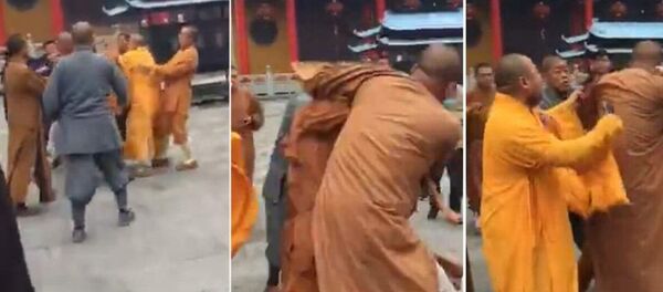 江蘇三名和尚當眾“打架” 住持：三人將被“開除” - 俄羅斯衛星通訊社