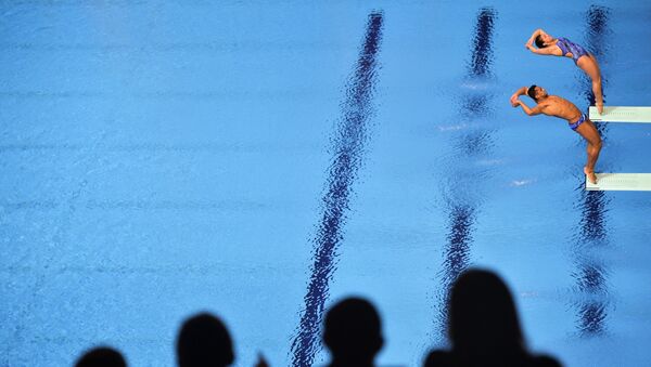 Соревнования по прыжкам в воду в Казани - 俄罗斯卫星通讯社