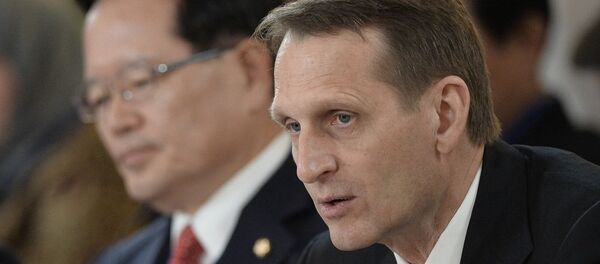 俄罗斯国家杜马主席谢尔盖•纳雷什金 - 俄罗斯卫星通讯社