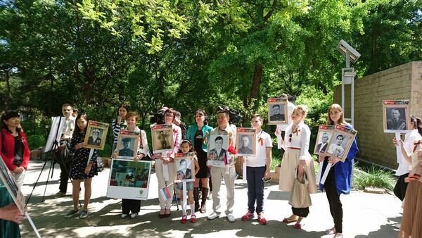 不朽軍團遊行“ 在北京 - 俄羅斯衛星通訊社