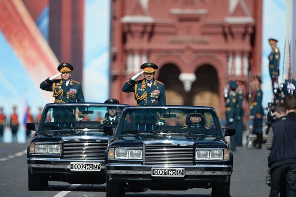 俄罗斯国防部长谢尔盖·绍伊古参加了彩排 俄罗斯国防部长谢尔盖·绍伊古参加了彩排 - 俄罗斯卫星通讯社
