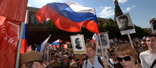 俄内务部：莫斯科共有超过70万人参加“不朽军团”活动 - 俄罗斯卫星通讯社