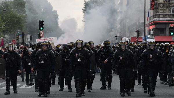 巴黎警方再次使用催泪瓦斯驱散示威者 - 俄罗斯卫星通讯社
