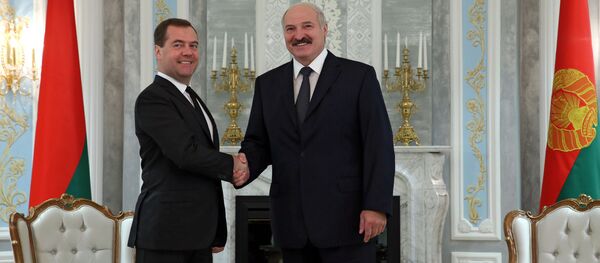 亞歷山大•盧卡申科與德米特里•梅德韋傑夫 - 俄羅斯衛星通訊社