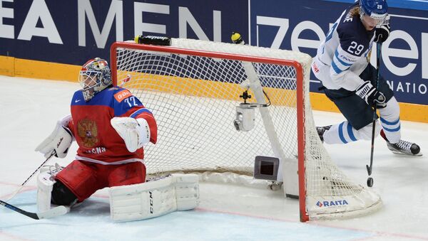 俄國家隊在世界冰球錦標賽半決賽中輸給芬蘭隊 - 俄羅斯衛星通訊社