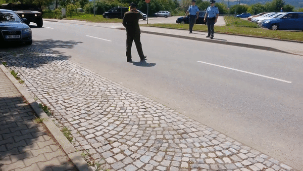 捷克人脱裤子迎接美军车队 - 俄罗斯卫星通讯社