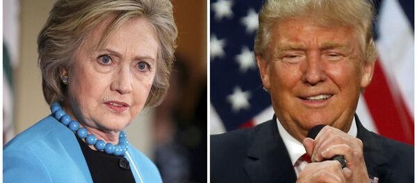 民调：特朗普与希拉里的支持率差距缩小至3% - 俄罗斯卫星通讯社