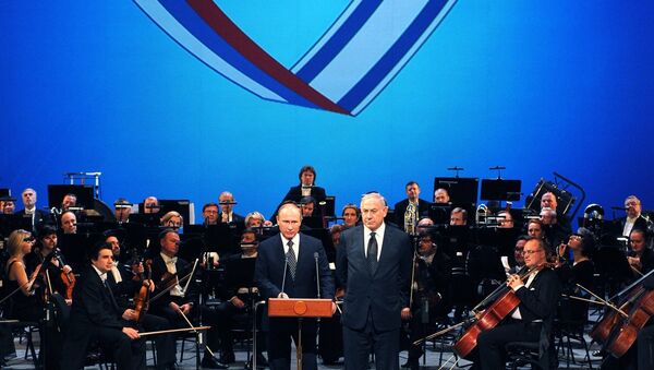 弗拉基米尔•普京与本雅明•内塔尼亚胡 弗拉基米尔•普京与本雅明•内塔尼亚胡 - 俄罗斯卫星通讯社