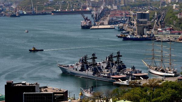 俄太平洋舰队大型反潜舰结束在亚太地区的任务返回基地 - 俄罗斯卫星通讯社