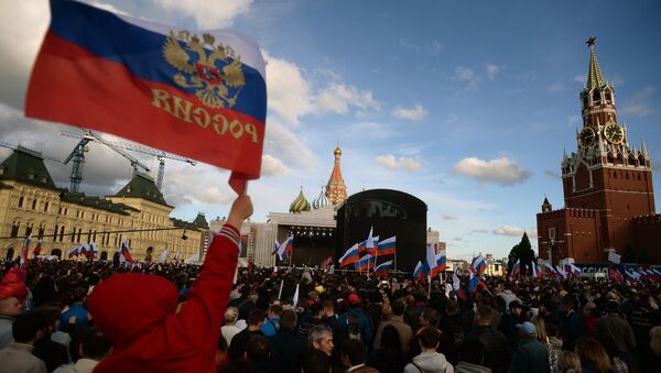 俄内务部：近3万人参加红场庆祝“俄罗斯日”音乐会 - 俄罗斯卫星通讯社