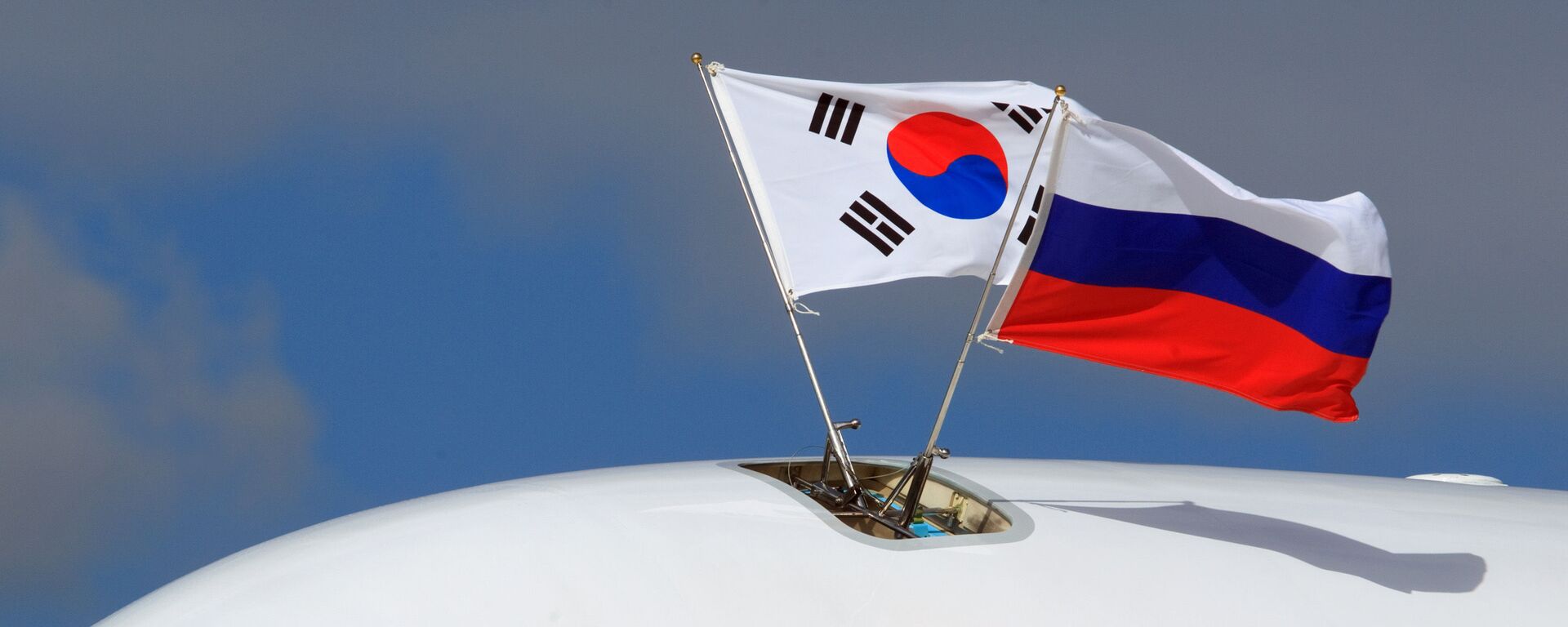 Флаги Южной Кореи и России - 俄羅斯衛星通訊社, 1920, 25.03.2021
