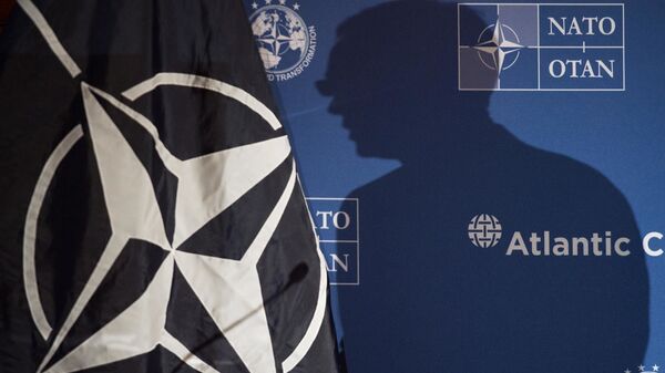 Генсек НАТО Йенс Столтенберг во время выступления в Вашингтоне - 俄罗斯卫星通讯社