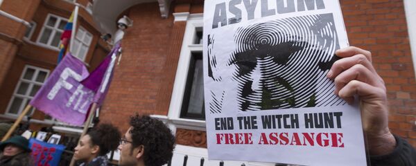 维基解密创始人阿桑奇支持者 维基解密创始人阿桑奇支持者 - 俄罗斯卫星通讯社