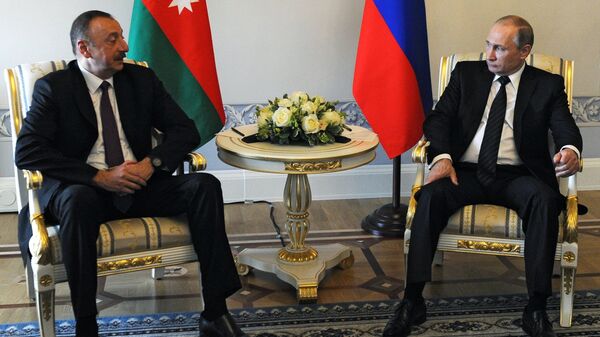 俄羅斯總統弗拉基米爾•普京和阿塞拜疆總統伊利哈姆•阿利耶夫 - 俄羅斯衛星通訊社