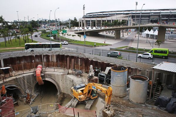 正在对马拉卡纳体育场周边道路进行修缮。 - 俄罗斯卫星通讯社