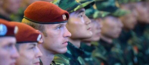 Открытие совместных занятий спецназовцев Национальной гвардии России и Народной вооруженной полиции Китая Сотрудничество-2016 - 俄羅斯衛星通訊社