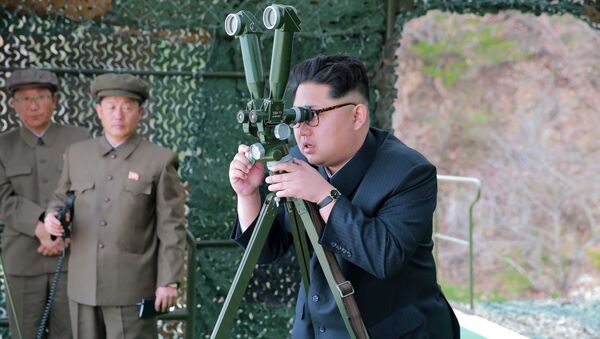 媒体：金正恩称发射导弹是对美韩军演的回应 - 俄罗斯卫星通讯社