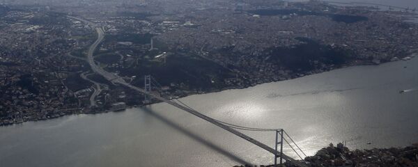 Вид на мост через пролив Босфор в Стамбуле - 俄罗斯卫星通讯社