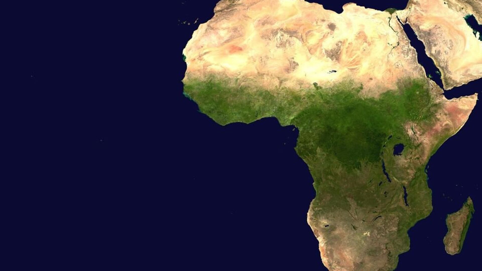 非洲大陸的衛星影像圖 - 俄羅斯衛星通訊社, 1920, 24.02.2023