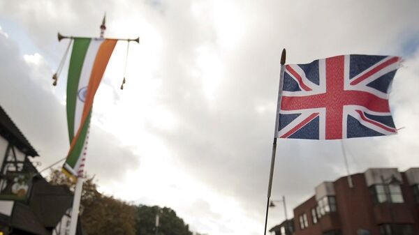 印英两国国旗  - 俄罗斯卫星通讯社