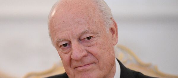 联合国秘书长叙利亚问题特使德米斯图拉 联合国秘书长叙利亚问题特使德米斯图拉 - 俄罗斯卫星通讯社