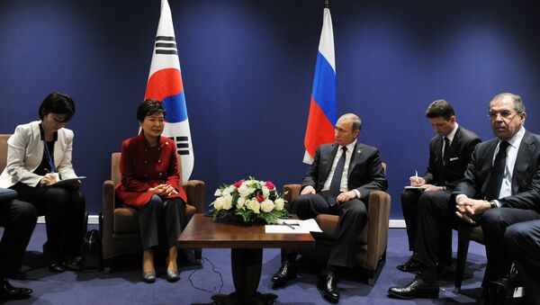 俄罗斯总统与韩国总统 - 俄罗斯卫星通讯社