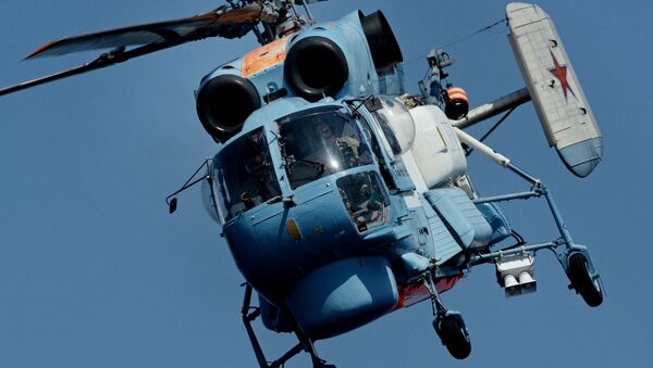 Российский вертолет Ка-27ПС во время многостороннего совместного учения на море Совместный удар в заливе Петра Великого - 俄羅斯衛星通訊社