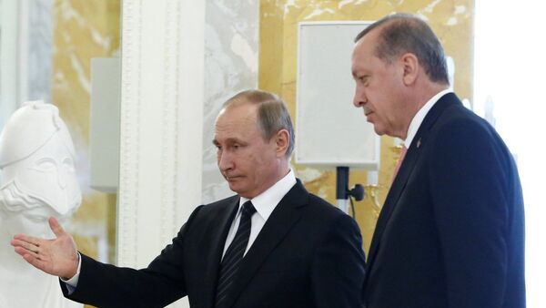 俄總統普京和土耳其總統埃爾多安 - 俄羅斯衛星通訊社
