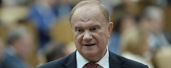 Лидер партии КПРФ Геннадий Зюганов  - 俄罗斯卫星通讯社