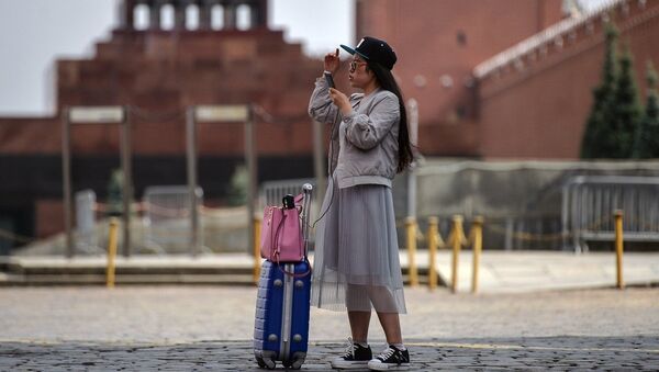 中國旅客在莫斯科 - 俄羅斯衛星通訊社