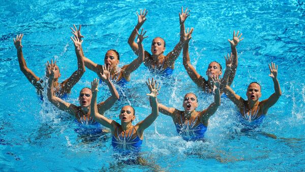 俄罗斯队在奥运女子花样游泳团体赛中获得金牌 - 俄罗斯卫星通讯社