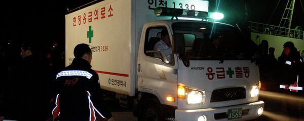 Скорая помощь и пожарные в Инчхоне, Южная Корея - 俄罗斯卫星通讯社