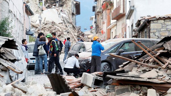 媒体：意大利地震死亡人数涨至290人 - 俄罗斯卫星通讯社