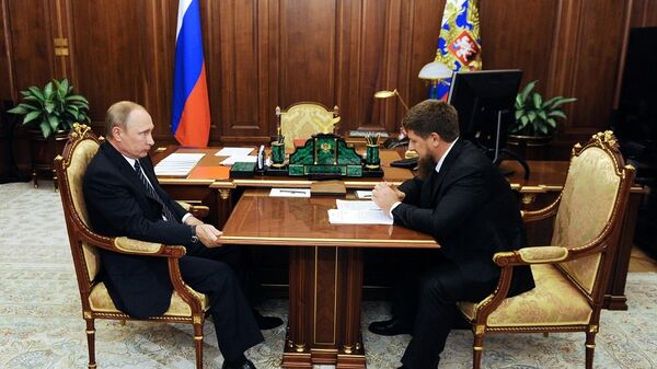 普京与卡德罗夫进行了会谈 - 俄罗斯卫星通讯社