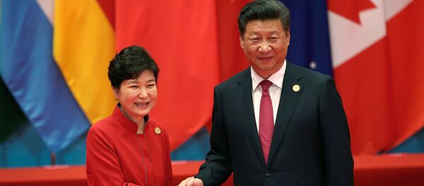 习近平与朴槿惠 习近平与朴槿惠 - 俄罗斯卫星通讯社