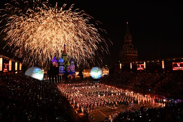 在莫斯科舉行了“斯巴斯克塔-2016”國際軍樂節 - 俄羅斯衛星通訊社