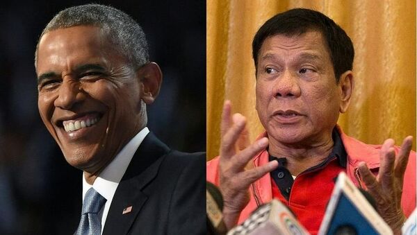 美国总统奥巴马和菲律宾总统杜特尔特 - 俄罗斯卫星通讯社