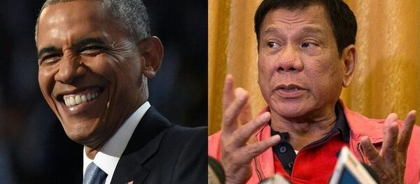 美国总统奥巴马和菲律宾总统杜特尔特 美国总统奥巴马和菲律宾总统杜特尔特 - 俄罗斯卫星通讯社