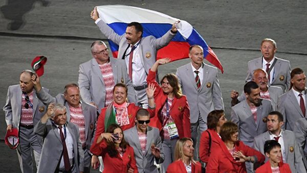 克宮：白俄羅斯殘奧運動員將俄國旗帶入裡約殘奧會開幕式值得稱贊 - 俄羅斯衛星通訊社