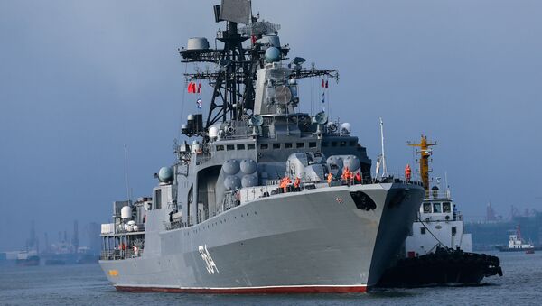 俄中海軍演練扣留越境船隻 - 俄羅斯衛星通訊社